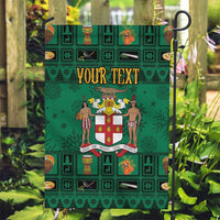 Personalized Jamaica Christmas Garden Flag Coat Of Arms - Merri Crissmuss - Wonder Print Shop