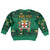 Personalized Jamaica Christmas Kid Ugly Christmas Sweater Coat Of Arms - Merri Crissmuss - Wonder Print Shop