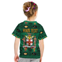 Personalized Jamaica Christmas Kid T Shirt Coat Of Arms - Merri Crissmuss - Wonder Print Shop