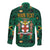 Personalized Jamaica Christmas Long Sleeve Button Shirt Coat Of Arms - Merri Crissmuss - Wonder Print Shop