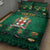 Personalized Jamaica Christmas Quilt Bed Set Coat Of Arms - Merri Crissmuss - Wonder Print Shop