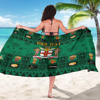 Personalized Jamaica Christmas Sarong Coat Of Arms - Merri Crissmuss - Wonder Print Shop