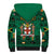 Personalized Jamaica Christmas Sherpa Hoodie Coat Of Arms - Merri Crissmuss - Wonder Print Shop