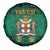 Personalized Jamaica Christmas Spare Tire Cover Coat Of Arms - Merri Crissmuss - Wonder Print Shop