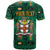 Personalized Jamaica Christmas T Shirt Coat Of Arms - Merri Crissmuss - Wonder Print Shop