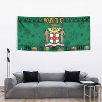 Personalized Jamaica Christmas Tapestry Coat Of Arms - Merri Crissmuss - Wonder Print Shop