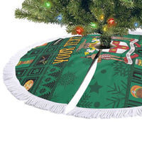Personalized Jamaica Christmas Tree Skirt Coat Of Arms - Merri Crissmuss - Wonder Print Shop