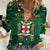 Personalized Jamaica Christmas Women Casual Shirt Coat Of Arms - Merri Crissmuss - Wonder Print Shop