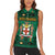 Personalized Jamaica Christmas Women Sleeveless Polo Shirt Coat Of Arms - Merri Crissmuss - Wonder Print Shop