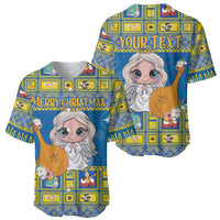 Personalized Ukraine Christmas Baseball Jersey Star of Bethlehem With Angle Funny - Wonder Print Shop