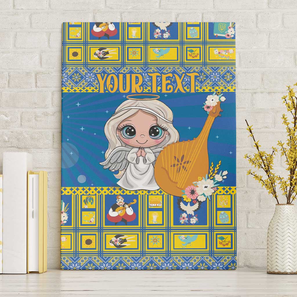 Personalized Ukraine Christmas Canvas Wall Art Star of Bethlehem With Angle Funny - Wonder Print Shop