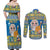 Personalized Ukraine Christmas Couples Matching Off Shoulder Maxi Dress and Long Sleeve Button Shirt Star of Bethlehem With Angle Funny - Wonder Print Shop