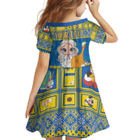 Personalized Ukraine Christmas Family Matching Mermaid Dress and Hawaiian Shirt Star of Bethlehem With Angle Funny - Wonder Print Shop