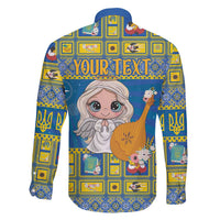 Personalized Ukraine Christmas Family Matching Summer Maxi Dress and Hawaiian Shirt Star of Bethlehem With Angle Funny - Wonder Print Shop