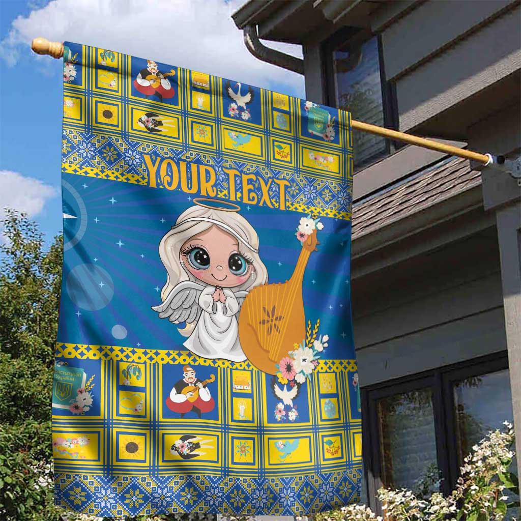 Personalized Ukraine Christmas Garden Flag Star of Bethlehem With Angle Funny - Wonder Print Shop