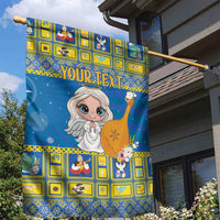 Personalized Ukraine Christmas Garden Flag Star of Bethlehem With Angle Funny - Wonder Print Shop