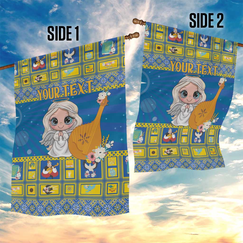 Personalized Ukraine Christmas Garden Flag Star of Bethlehem With Angle Funny - Wonder Print Shop