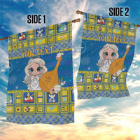 Personalized Ukraine Christmas Garden Flag Star of Bethlehem With Angle Funny - Wonder Print Shop