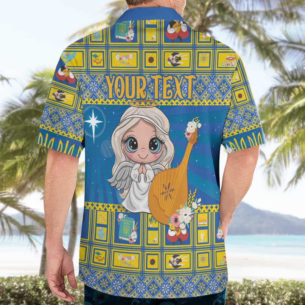 Personalized Ukraine Christmas Hawaiian Shirt Star of Bethlehem With Angle Funny - Wonder Print Shop