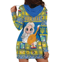 Personalized Ukraine Christmas Hoodie Dress Star of Bethlehem With Angle Funny - Wonder Print Shop