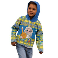 Personalized Ukraine Christmas Kid Hoodie Star of Bethlehem With Angle Funny - Wonder Print Shop