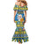 Personalized Ukraine Christmas Mermaid Dress Star of Bethlehem With Angle Funny - Wonder Print Shop