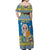Personalized Ukraine Christmas Off Shoulder Maxi Dress Star of Bethlehem With Angle Funny - Wonder Print Shop