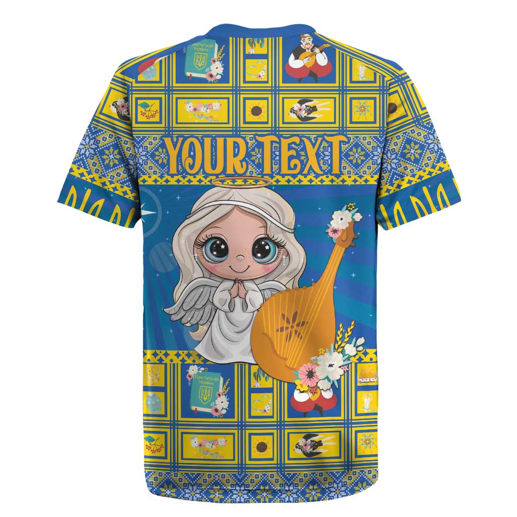 Personalized Ukraine Christmas Rugby Jersey Star of Bethlehem With Angle Funny - Wonder Print Shop