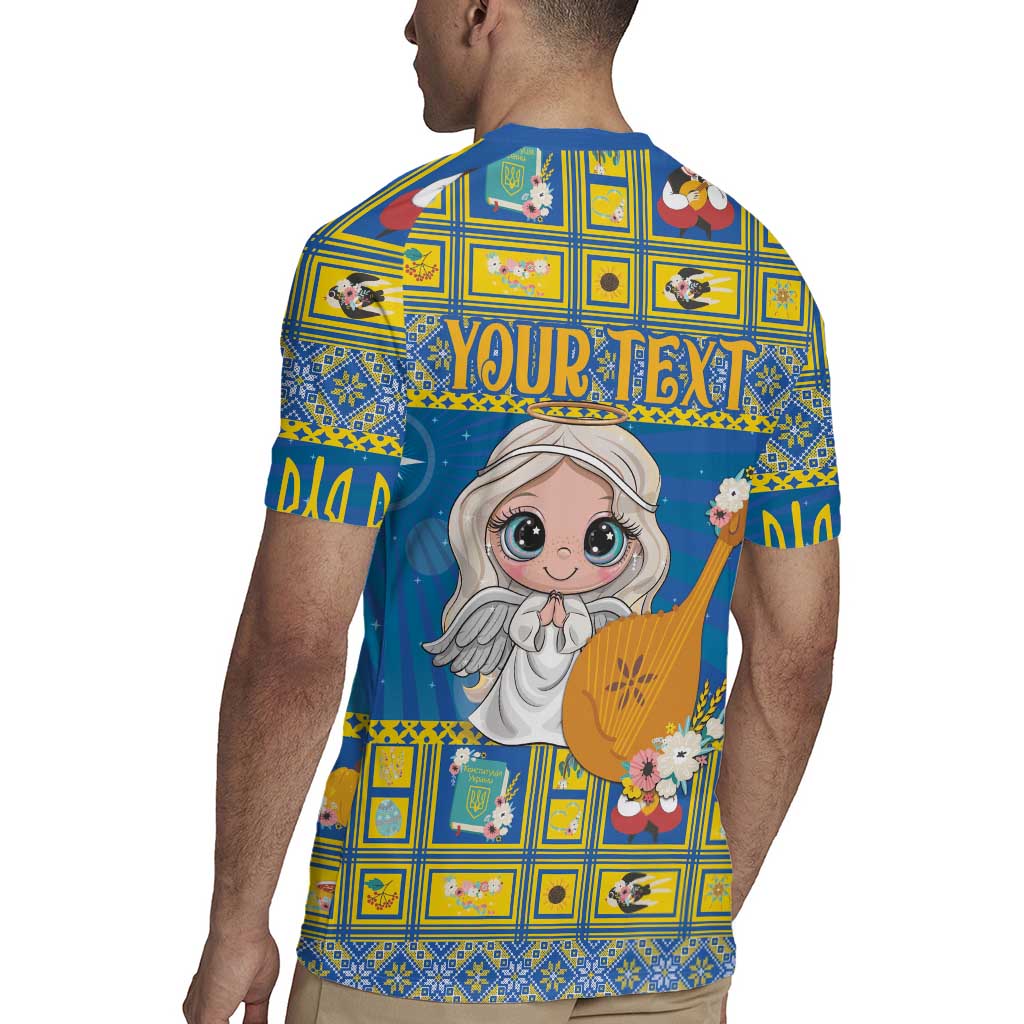 Personalized Ukraine Christmas Rugby Jersey Star of Bethlehem With Angle Funny - Wonder Print Shop