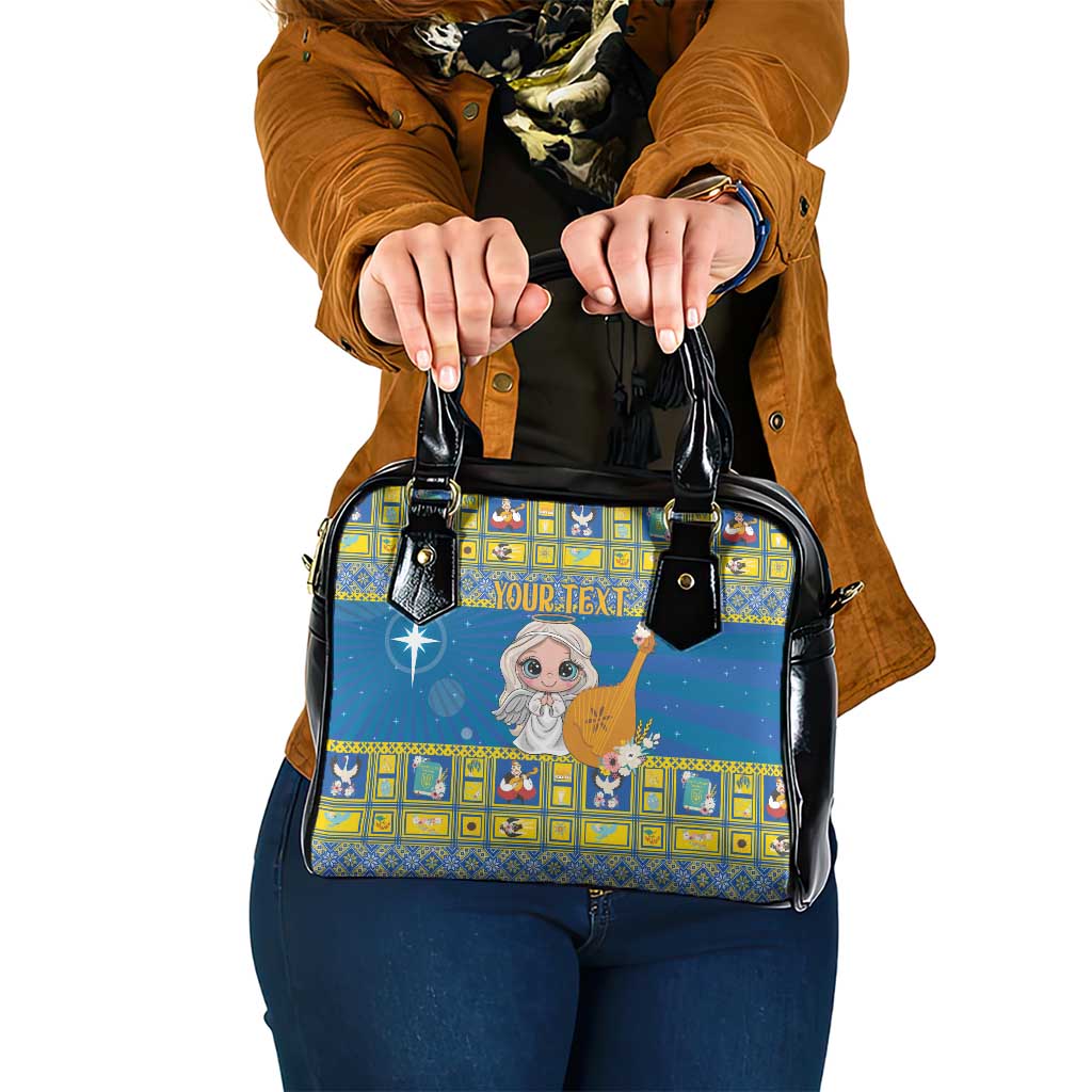 Personalized Ukraine Christmas Shoulder Handbag Star of Bethlehem With Angle Funny