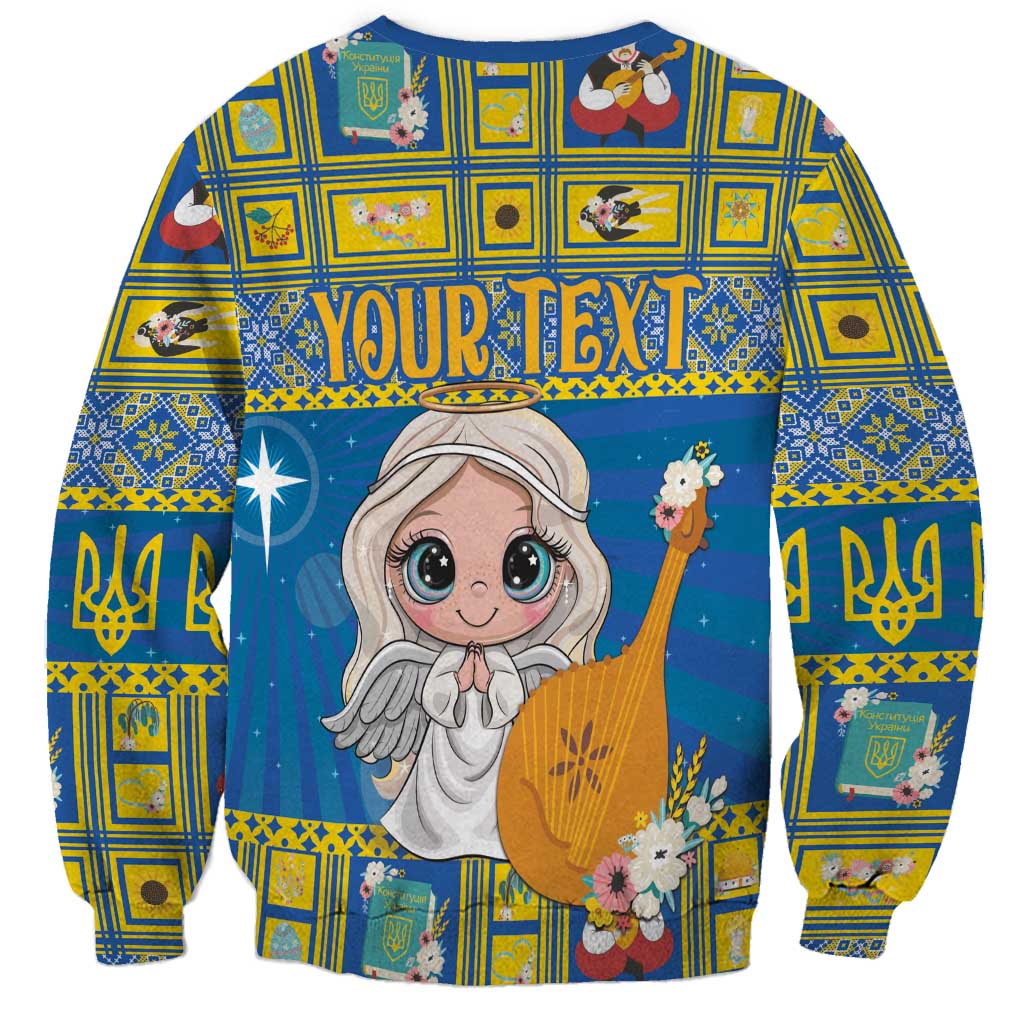 Personalized Ukraine Christmas Sweatshirt Star of Bethlehem With Angle Funny - Wonder Print Shop
