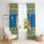 Personalized Ukraine Christmas Window Curtain Star of Bethlehem With Angle Funny - Wonder Print Shop