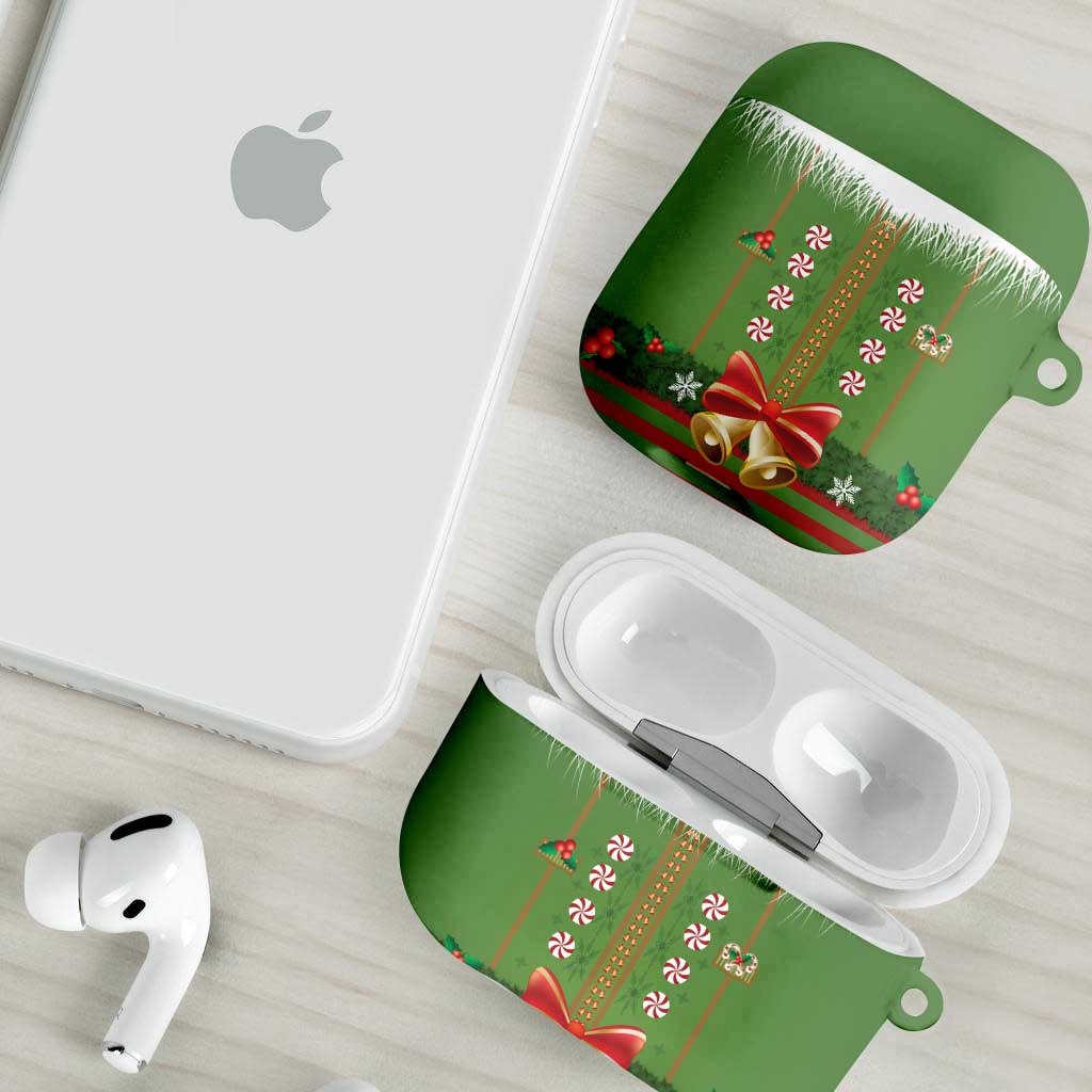Christmas Costume Elf AirPods Case Santa Little Helper Green - Wonder Print Shop