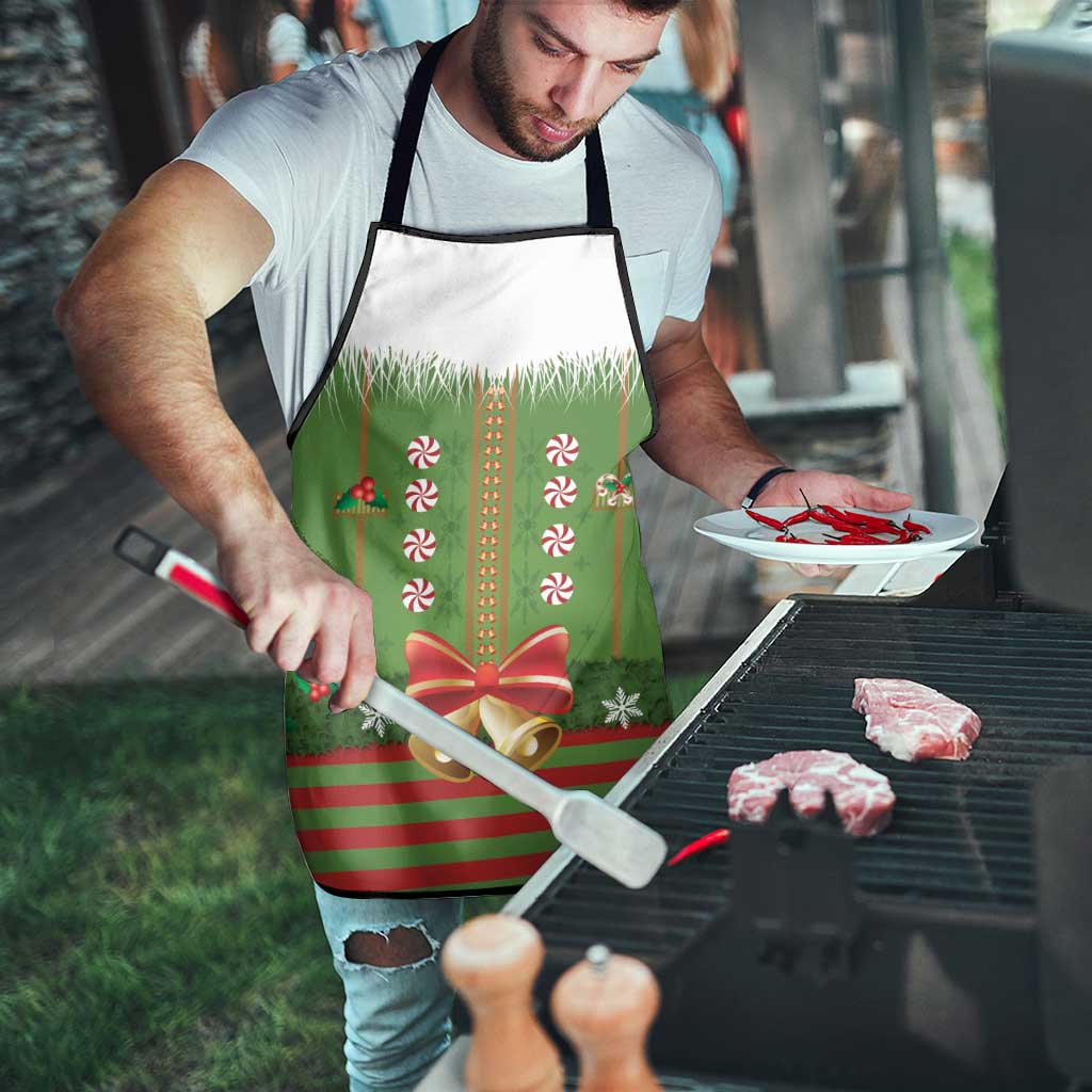 Christmas Costume Elf Apron Santa Little Helper Green - Wonder Print Shop