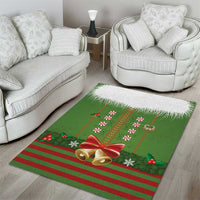 Christmas Costume Elf Area Rug Santa Little Helper Green - Wonder Print Shop