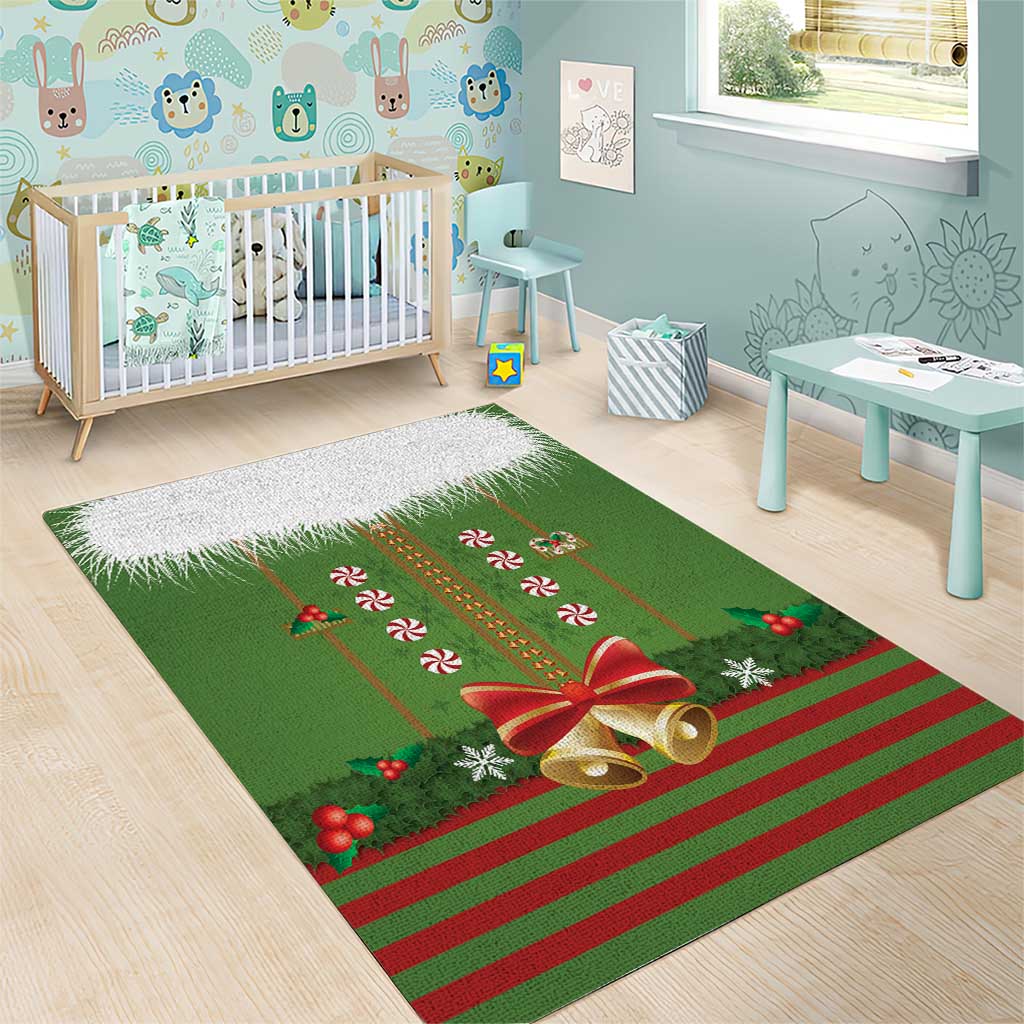 Christmas Costume Elf Area Rug Santa Little Helper Green - Wonder Print Shop