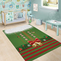 Christmas Costume Elf Area Rug Santa Little Helper Green - Wonder Print Shop