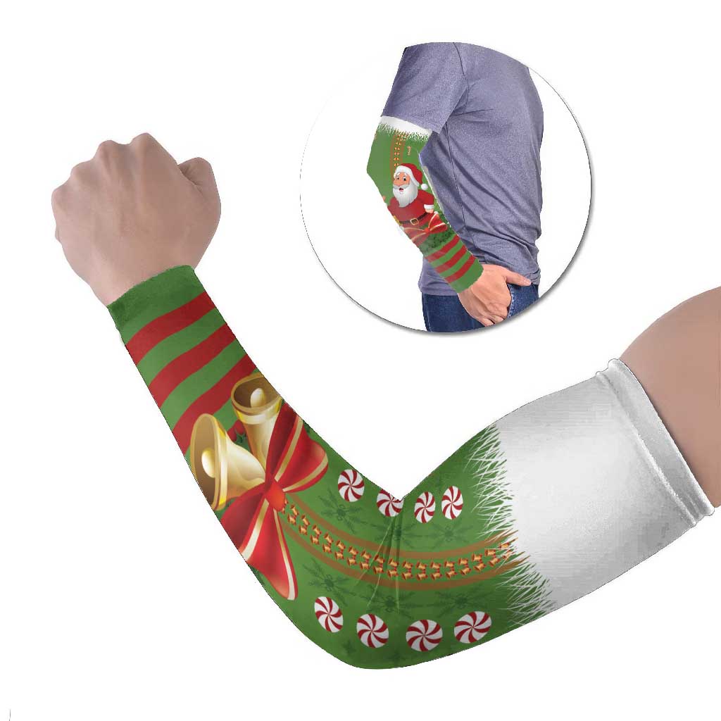 Christmas Costume Elf Arm Sleeves Santa Little Helper Green - Wonder Print Shop