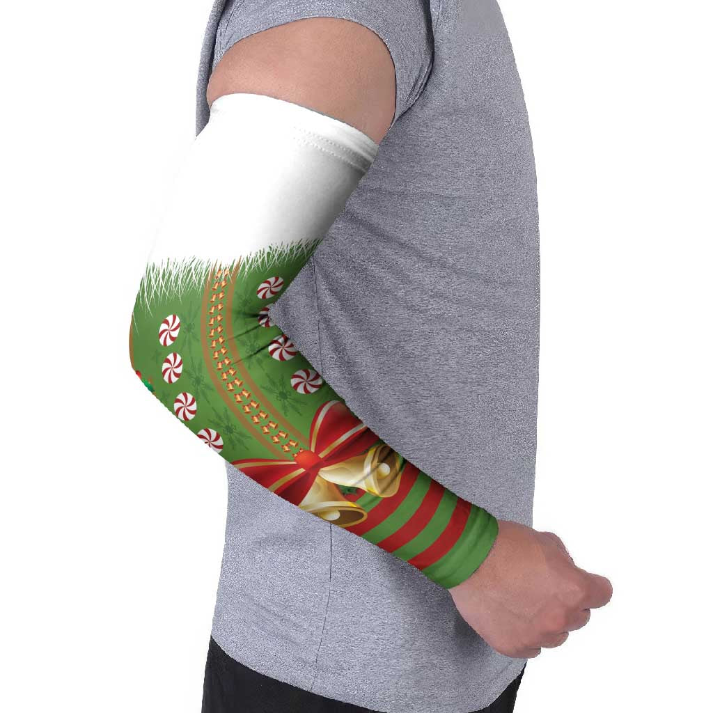 Christmas Costume Elf Arm Sleeves Santa Little Helper Green - Wonder Print Shop