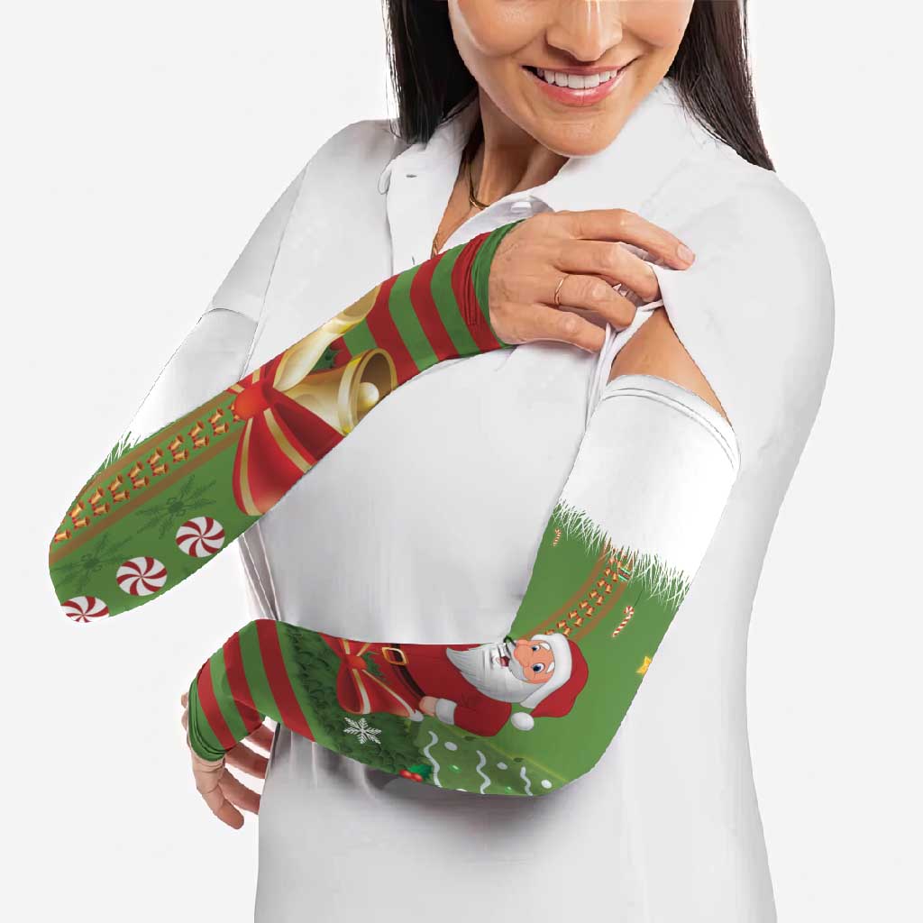 Christmas Costume Elf Arm Sleeves Santa Little Helper Green - Wonder Print Shop