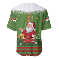 Christmas Costume Elf Baseball Jersey Santa Little Helper Green - Wonder Print Shop