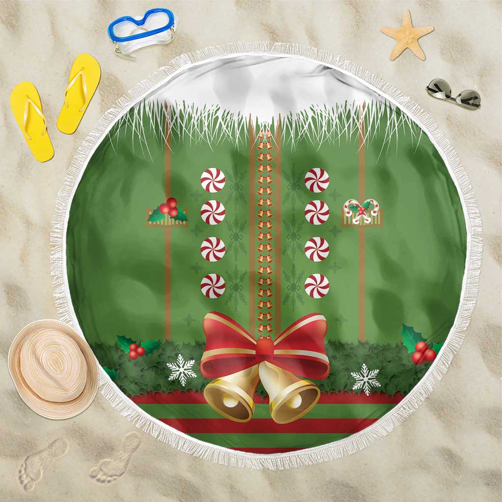 Christmas Costume Elf Beach Blanket Santa Little Helper Green - Wonder Print Shop