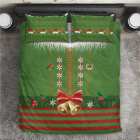 Christmas Costume Elf Bedding Set Santa Little Helper Green - Wonder Print Shop