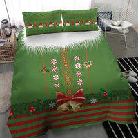 Christmas Costume Elf Bedding Set Santa Little Helper Green - Wonder Print Shop