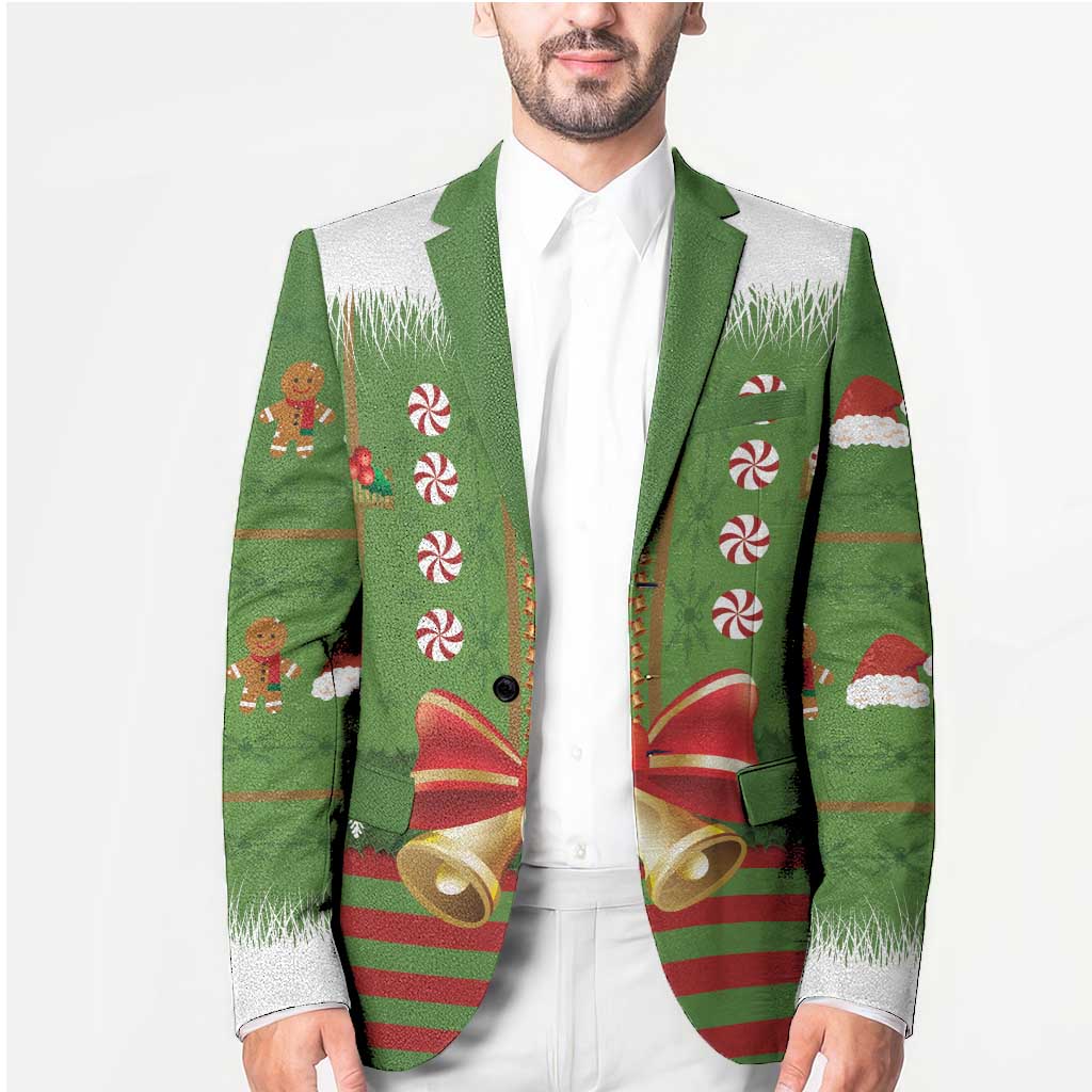 Christmas Costume Elf Blazer Santa Little Helper Green - Wonder Print Shop