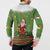 Christmas Costume Elf Button Sweatshirt Santa Little Helper Green - Wonder Print Shop