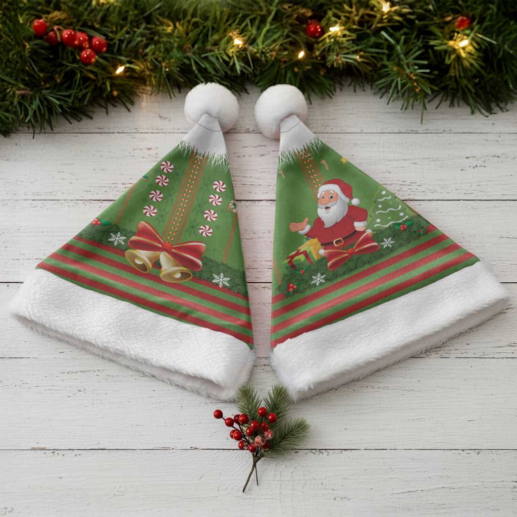 Christmas Costume Elf Christmas Santa Hat Santa Little Helper Green - Wonder Print Shop