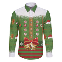 Christmas Costume Elf Family Matching Tank Maxi Dress and Hawaiian Shirt Santa Little Helper Green - Wonder Print Shop