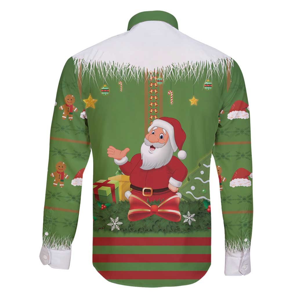 Christmas Costume Elf Family Matching Tank Maxi Dress and Hawaiian Shirt Santa Little Helper Green - Wonder Print Shop