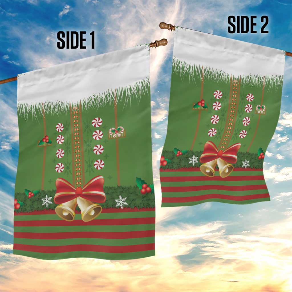 Christmas Costume Elf Garden Flag Santa Little Helper Green - Wonder Print Shop